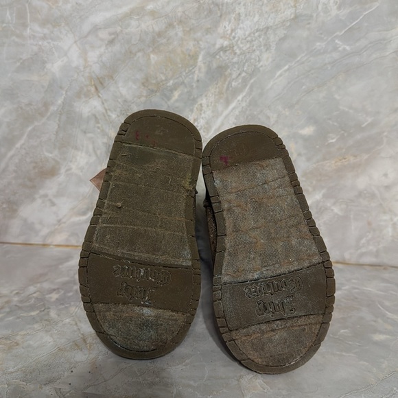 🎀 Juicy Couture Sparkle Fur Bow Boots Toddler - Picture 6 of 6